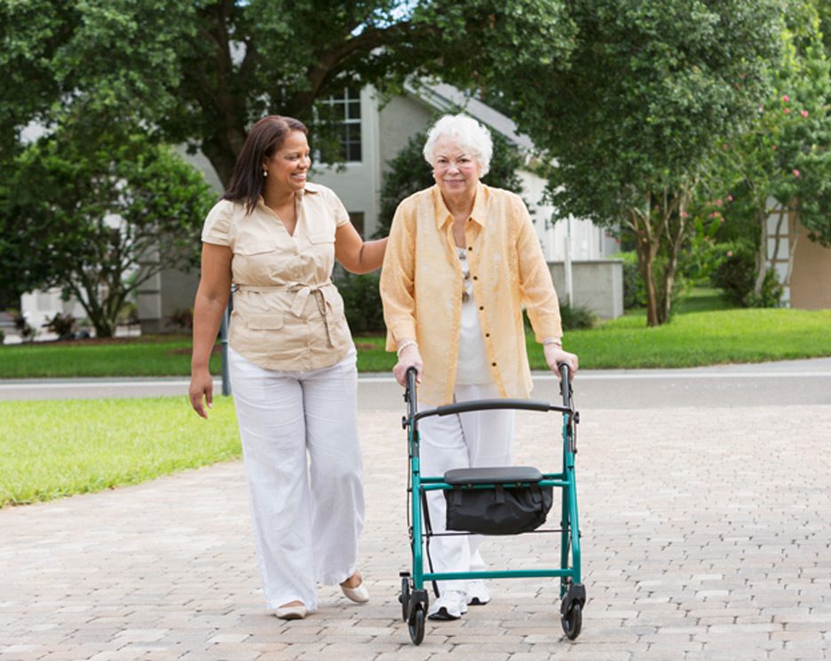 Senior-woman-with-caregiver-consider-nursing-home-in-Oxnard