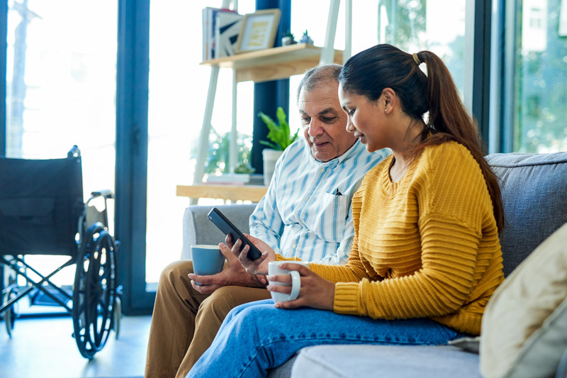 Daughter-speaker-to-elderly-father-about-assisted-living-in-Simi-Valley Daughter-speaker-to-elderly-father-about-assisted-living-in-Simi-Valley